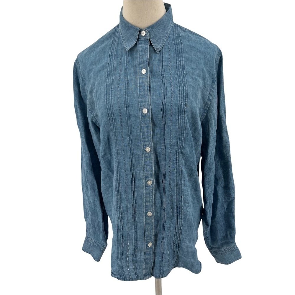 Lauren Jeans Co. Ralph Lauren Jean Shirt Size Medium Women’s